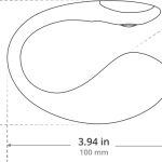 Lovense Lush 4: Best Interactive Long-Distance Remote Control G-Spot Vibrator with Emo LED Light