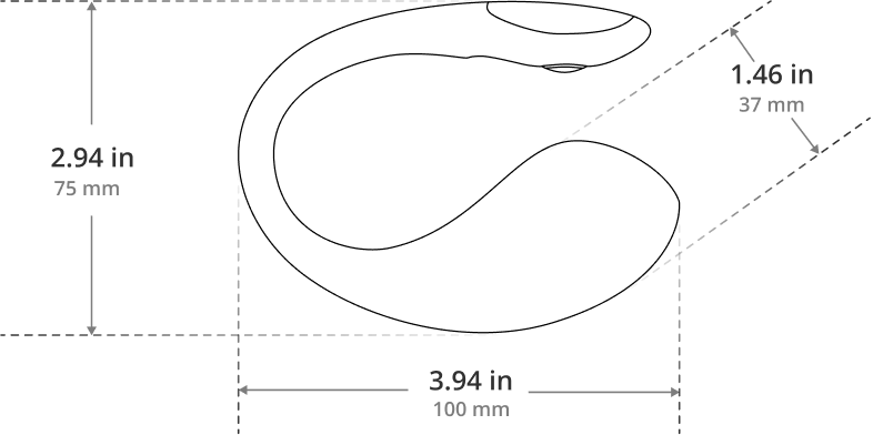 Lovense Lush 4: Best Interactive Long-Distance Remote Control G-Spot Vibrator with Emo LED Light