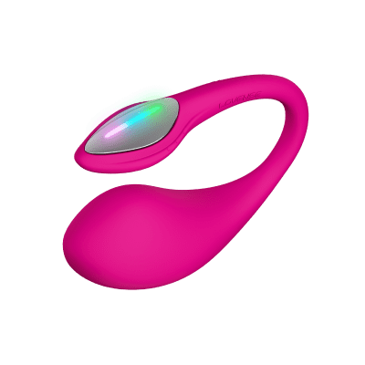 Lovense Lush 4: Best Interactive Long-Distance Remote Control G-Spot Vibrator with Emo LED Light