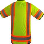 Gasoline Hi-Vis Sleeved Safety Vest For Men-Class 3 Heavy Woven Engineer Vest with Padded Neck to Support, surveyor vest
